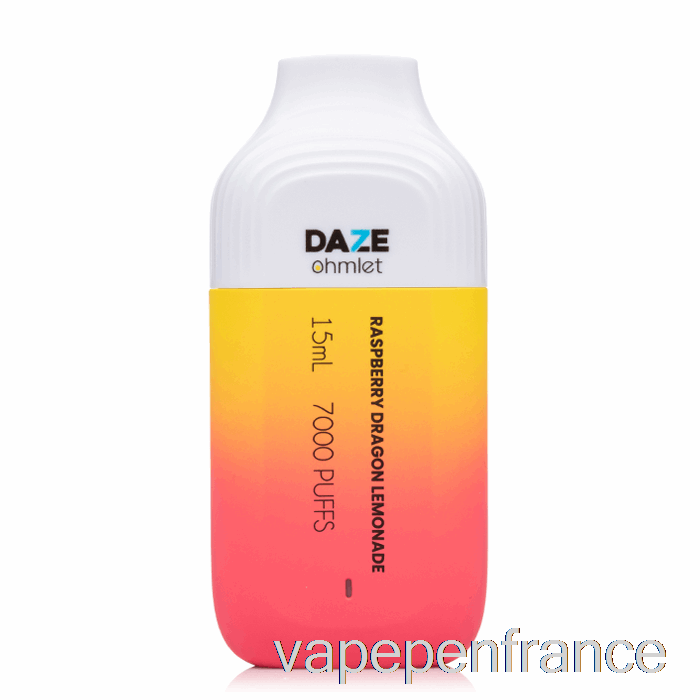 7 Daze Ohmlet 7000 Stylo Vape Jetable Limonade Dragon Framboise